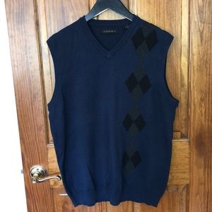 Blue Argyle Vest